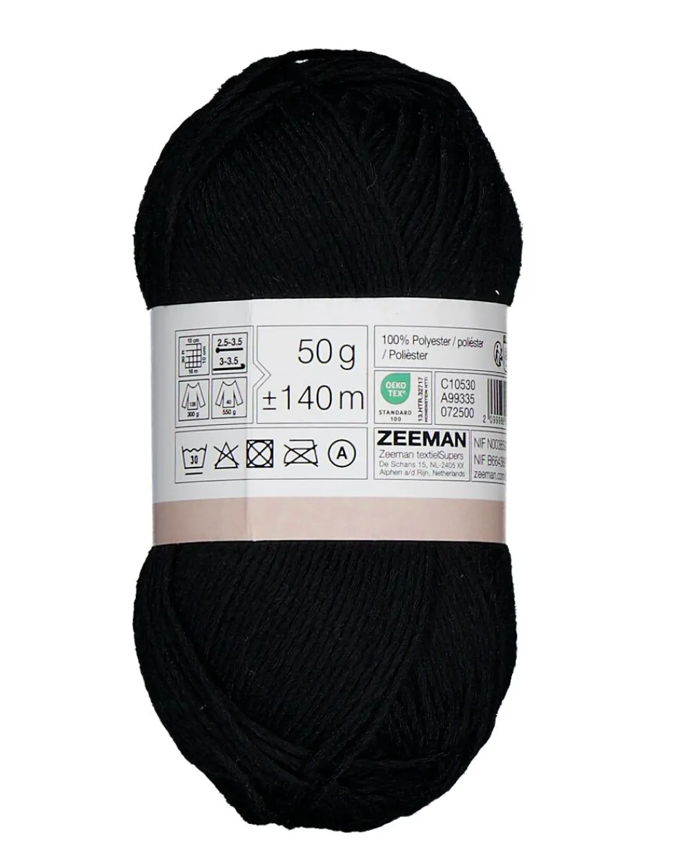 Clearance Zeeman Amy Fil à crocheter - Noir