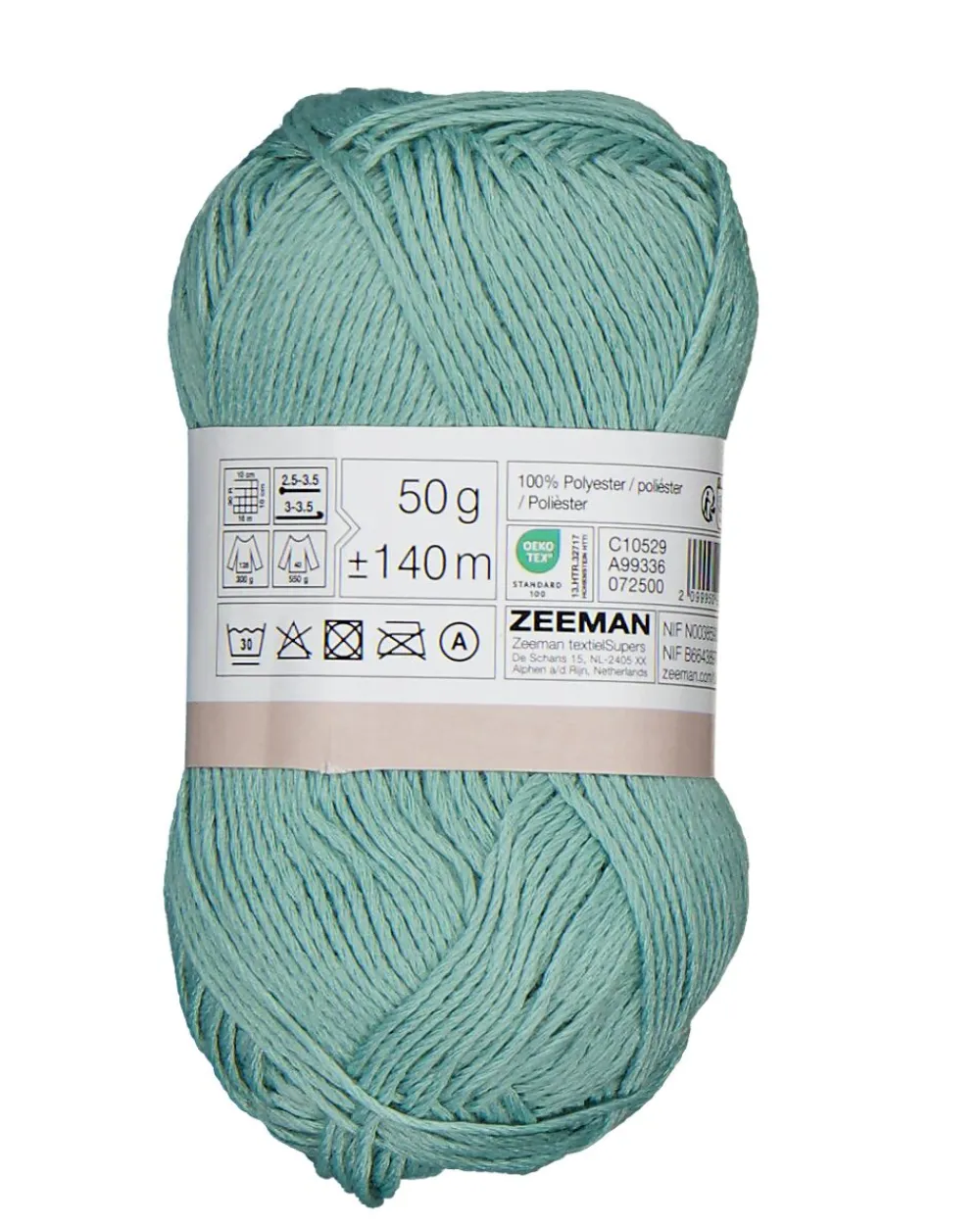 Outlet Zeeman Amy Fil à crocheter - Vert
