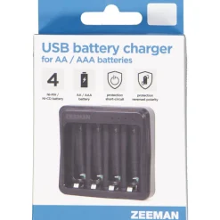 Discount Zeeman Chargeur batterie USB - Noir