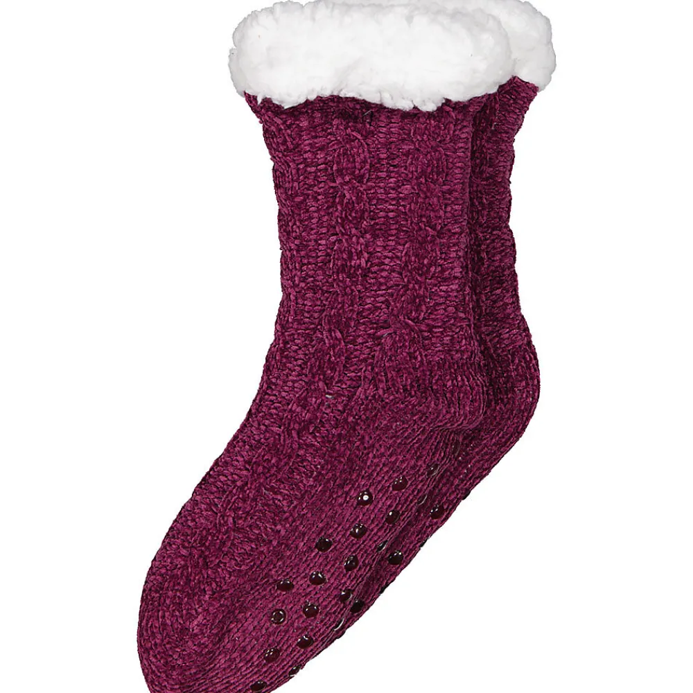 Clearance Zeeman Chaussettes d'intérieur - Rouge