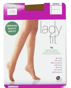 Hot Zeeman Lady fit Collant - Marron
