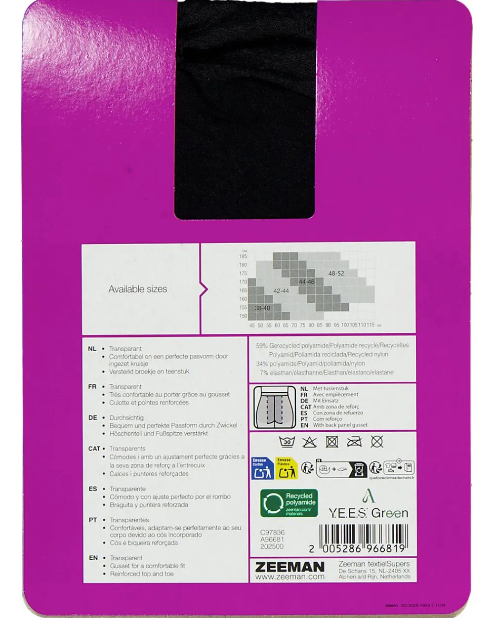 Discount Zeeman Lady fit Collant - Noir
