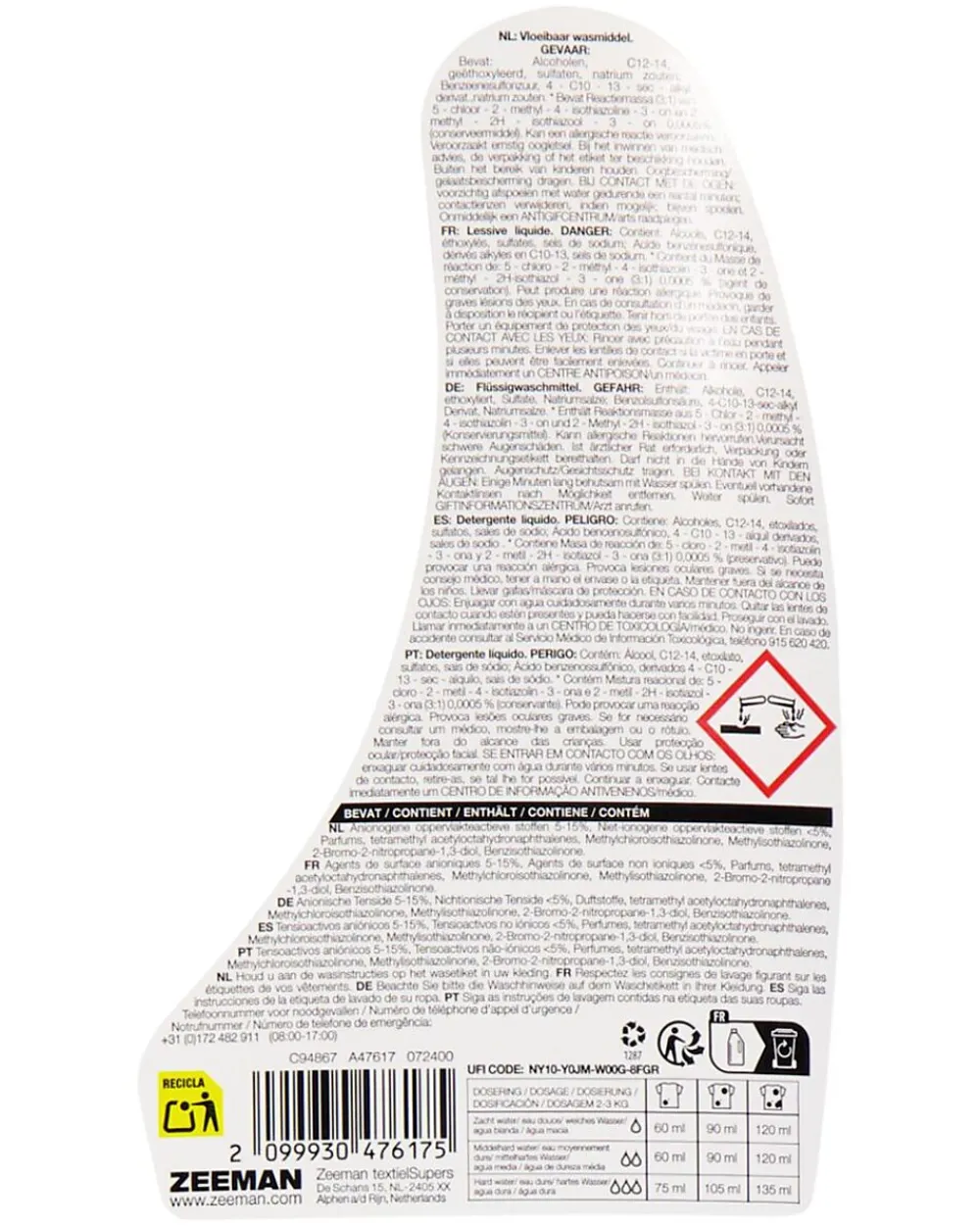 Zeeman Lessive - Rose
