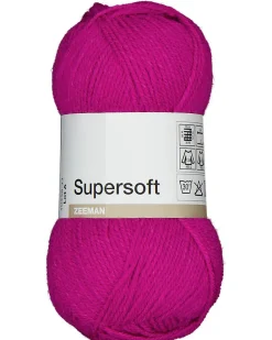 Sale Zeeman Super soft Fil à tricoter - Rose